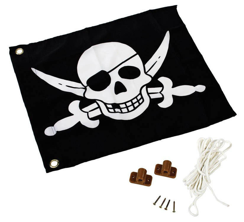 Vlag met Hijssysteem - Piraat 