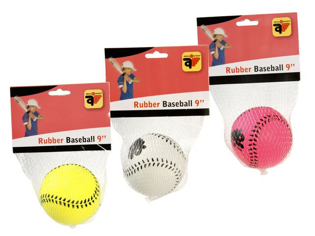 Honkbal Rubber - 9 inch - Assortiment - Prijs per stuk