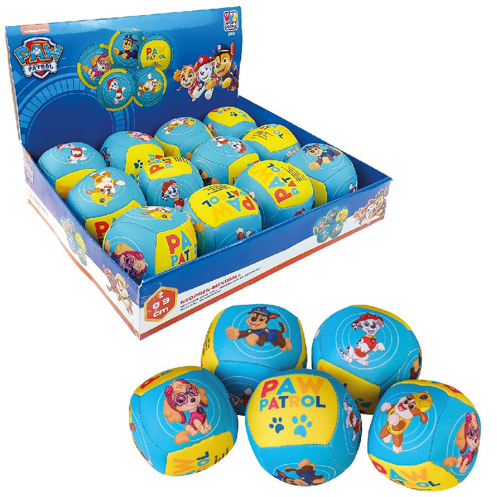 PAW Patrol Neopreen Mini Bal - 9 cm - Prijs per Stuk