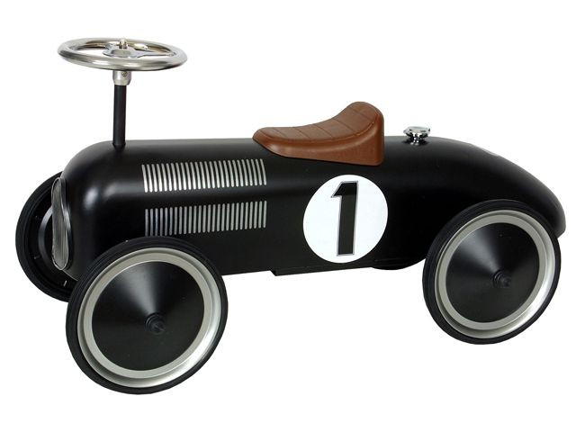 Metalen Loopauto Retro Roller Black - Zwart - Jack