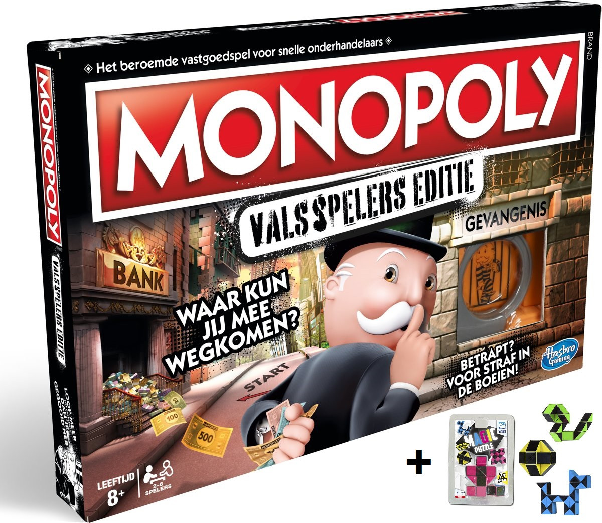 Spel Monopoly Valsspelers Editie + Clown Games Magic Puzzel 3d
