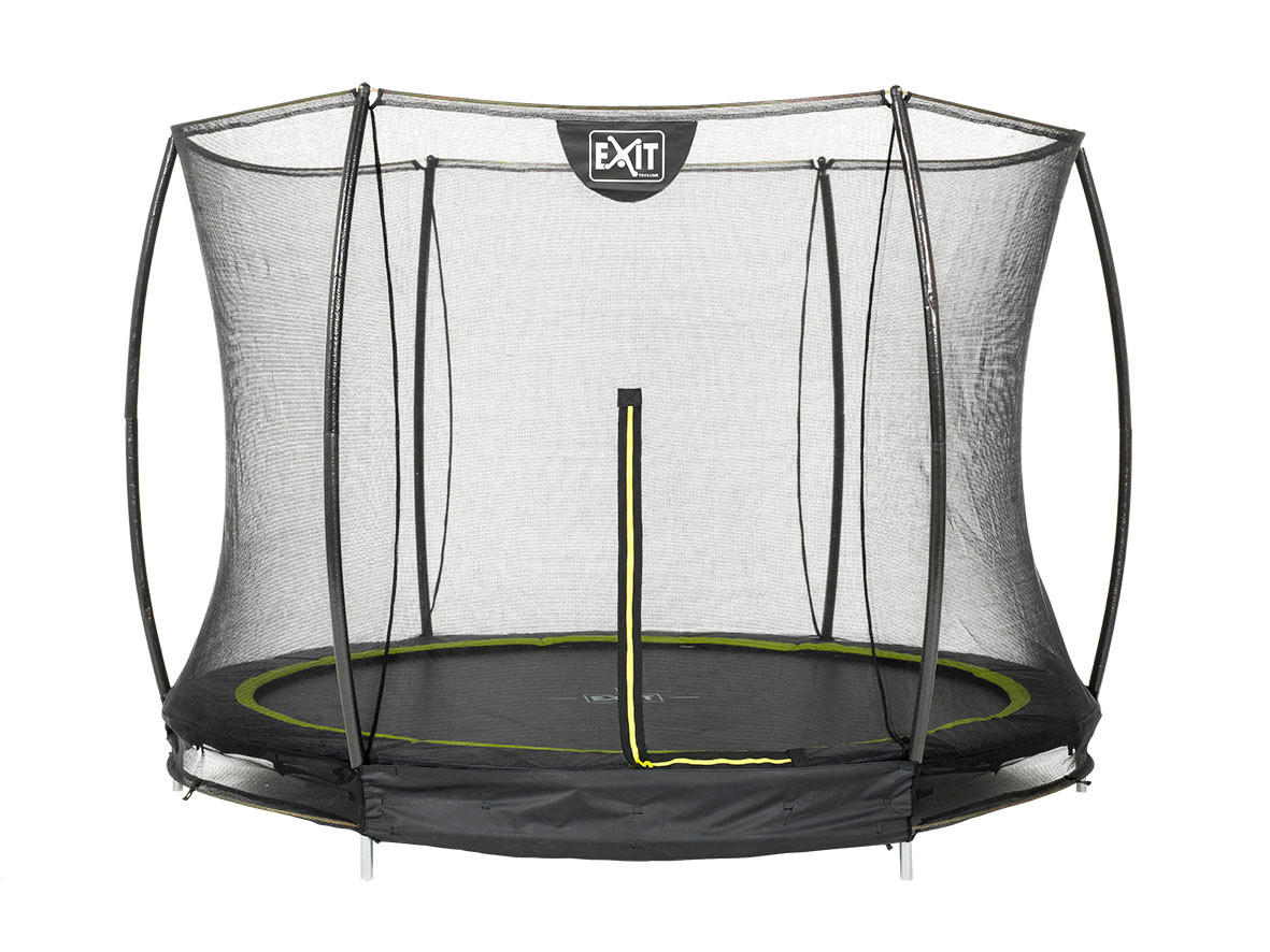EXIT Silhouette Inground Trampoline Ø 244 cm (8ft) met Veiligheidsnet - Zwart