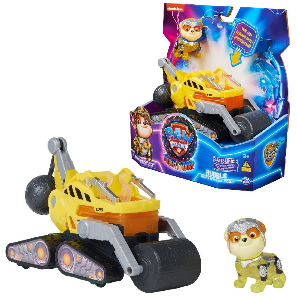 PAW Patrol Mighty Movie - Voertuig - Rubble