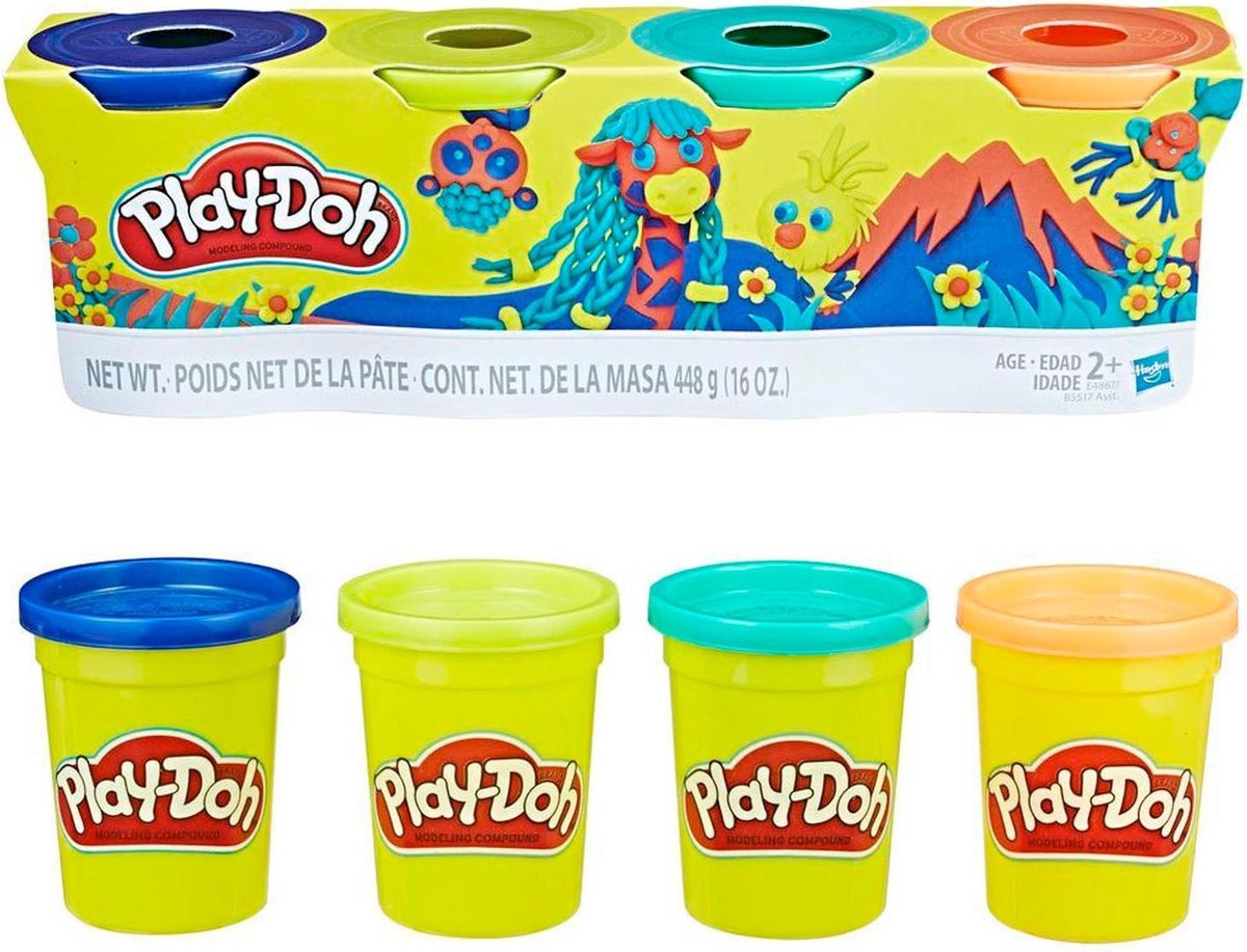 Play Doh Classic - 4 Potjes - Prijs per Stuk
