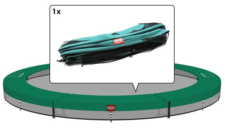 BERG Trampoline Beschermrand Champion -  InGround - 430 cm - Groen