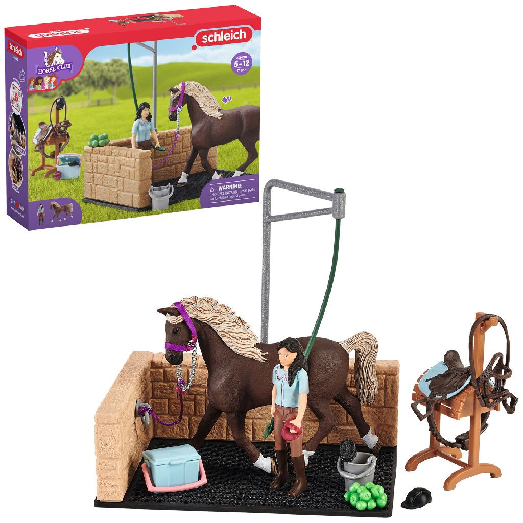 Schleich 42438 Horse Club Wasplaats Emily en Luna