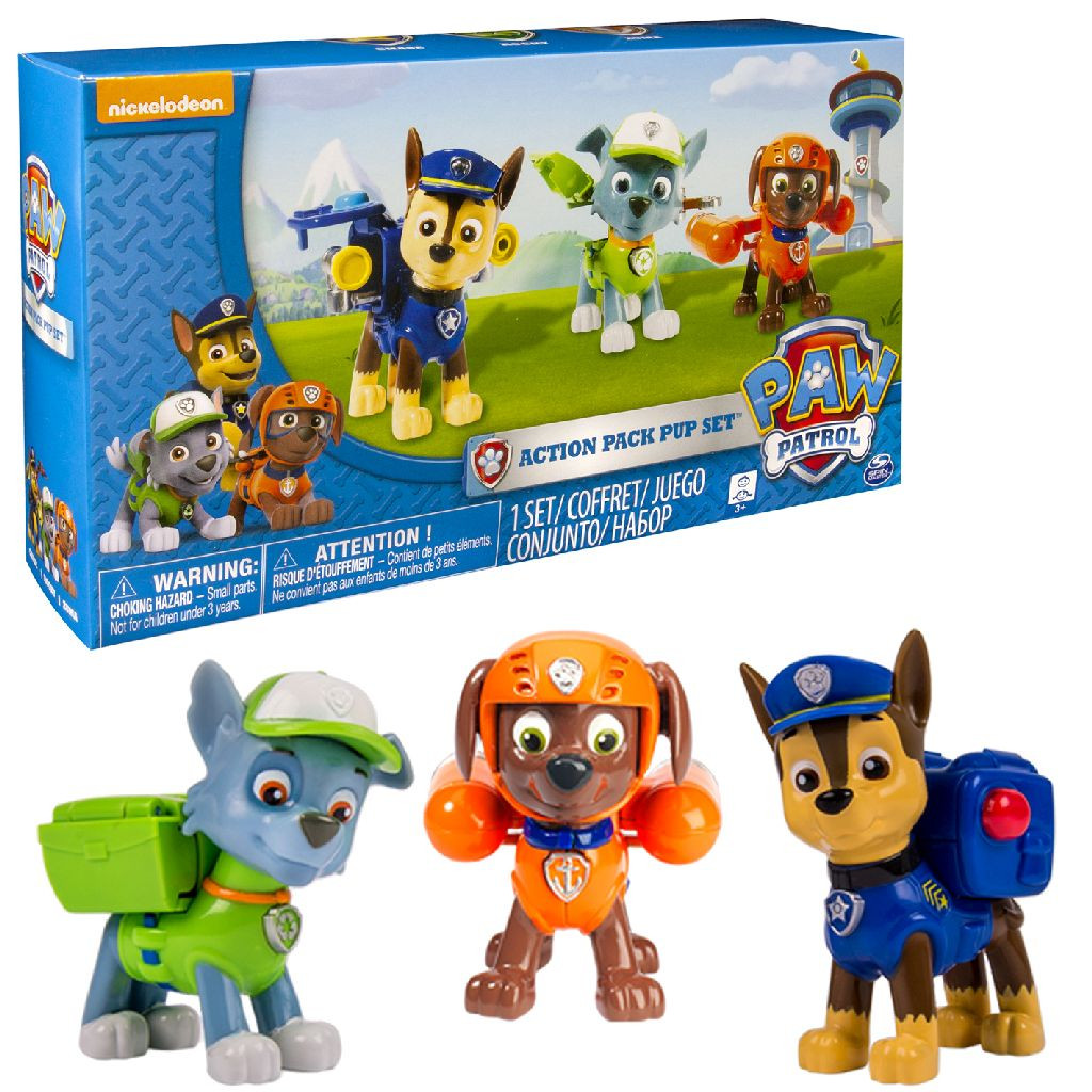 Paw Patrol Action Pack Pups (2) - 3 Pack