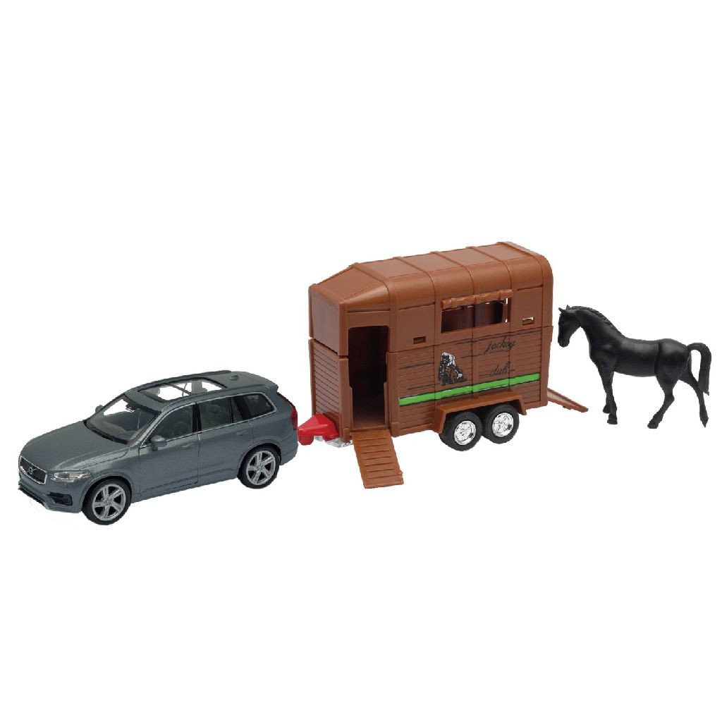 Welly Volvo + Paardentrailer
