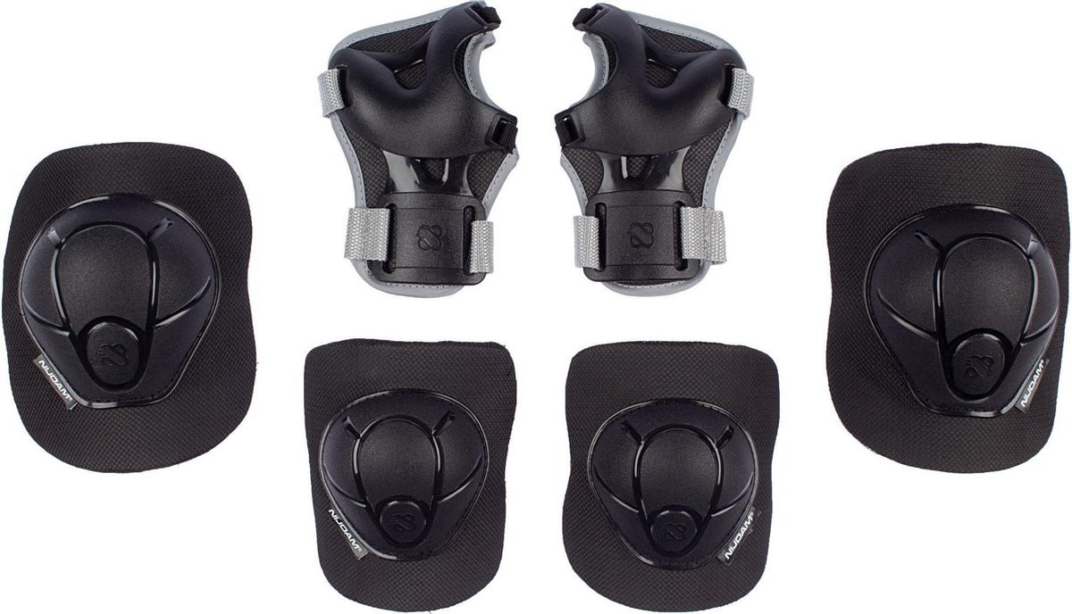 NIJDAM Skate Beschermset Kinderen - Neo Nero - Maat L