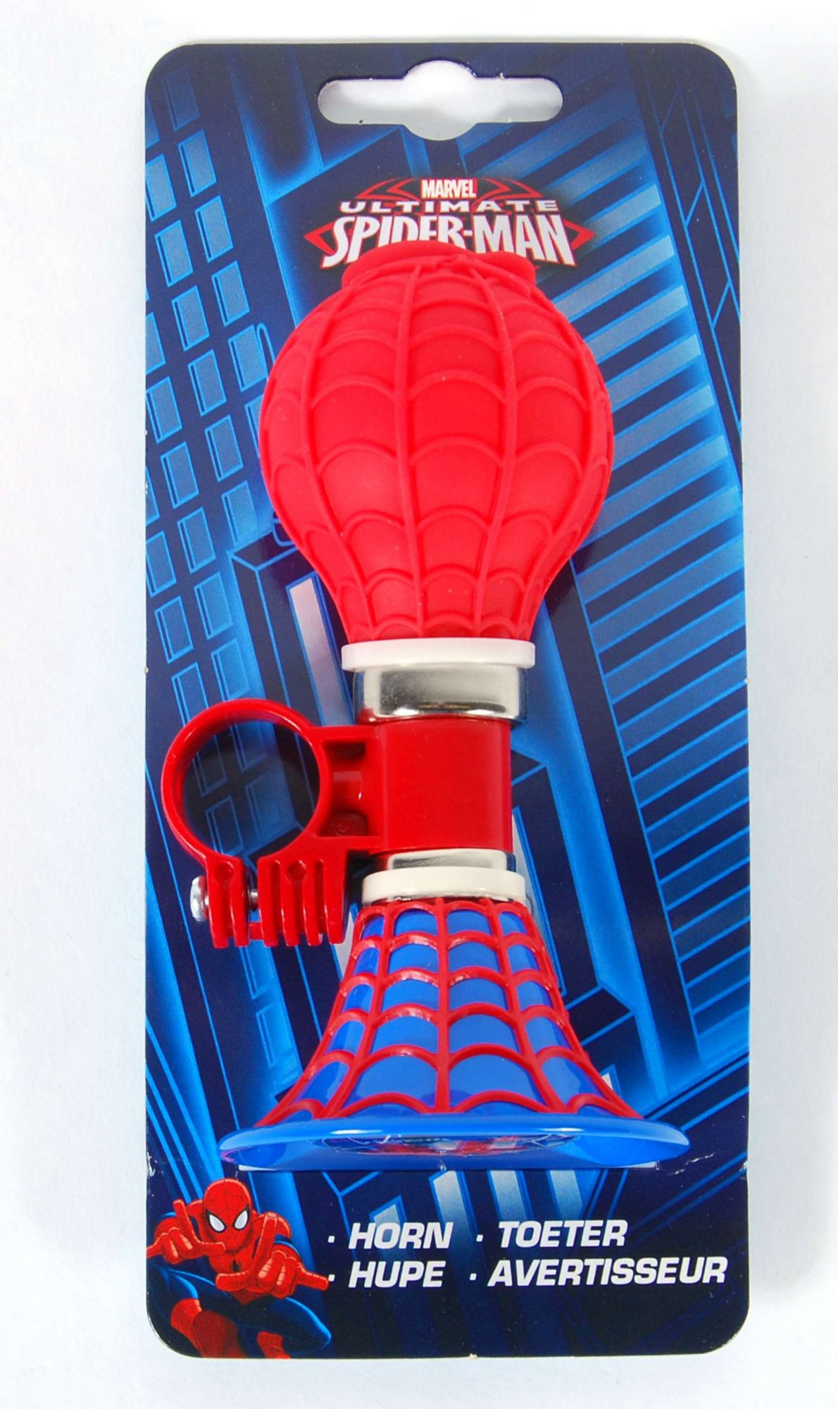 Spider-Man Fietstoeter - Rood Blauw