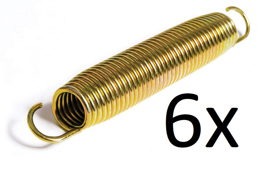 SPRING Trampoline Veren - 16,5 cm - 6 stuks - Goud