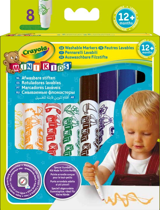 Crayola Mini kids 8 Viltstiften Bolle punt