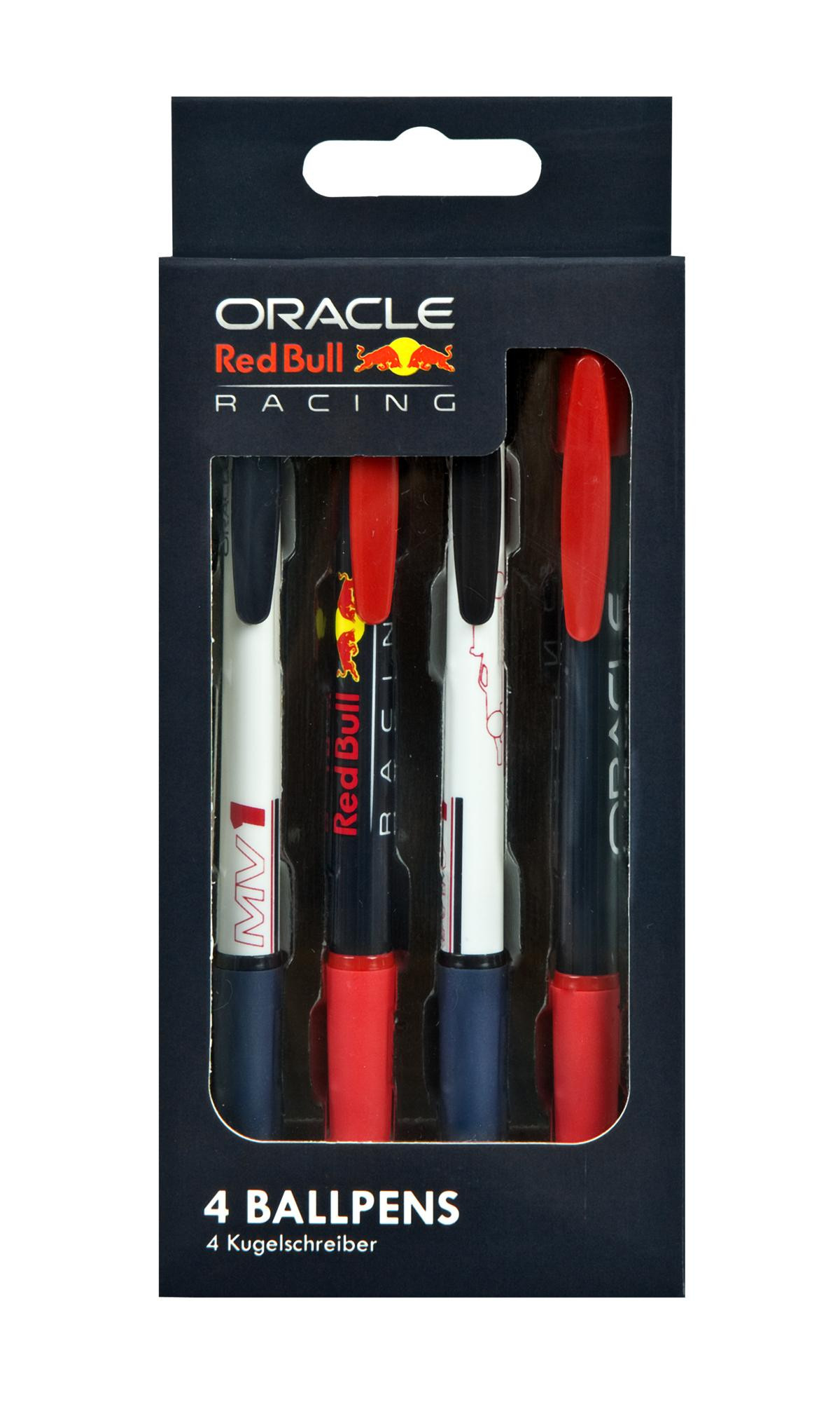 Red Bull Max Verstappen - 4 Balpennen - Formule 1