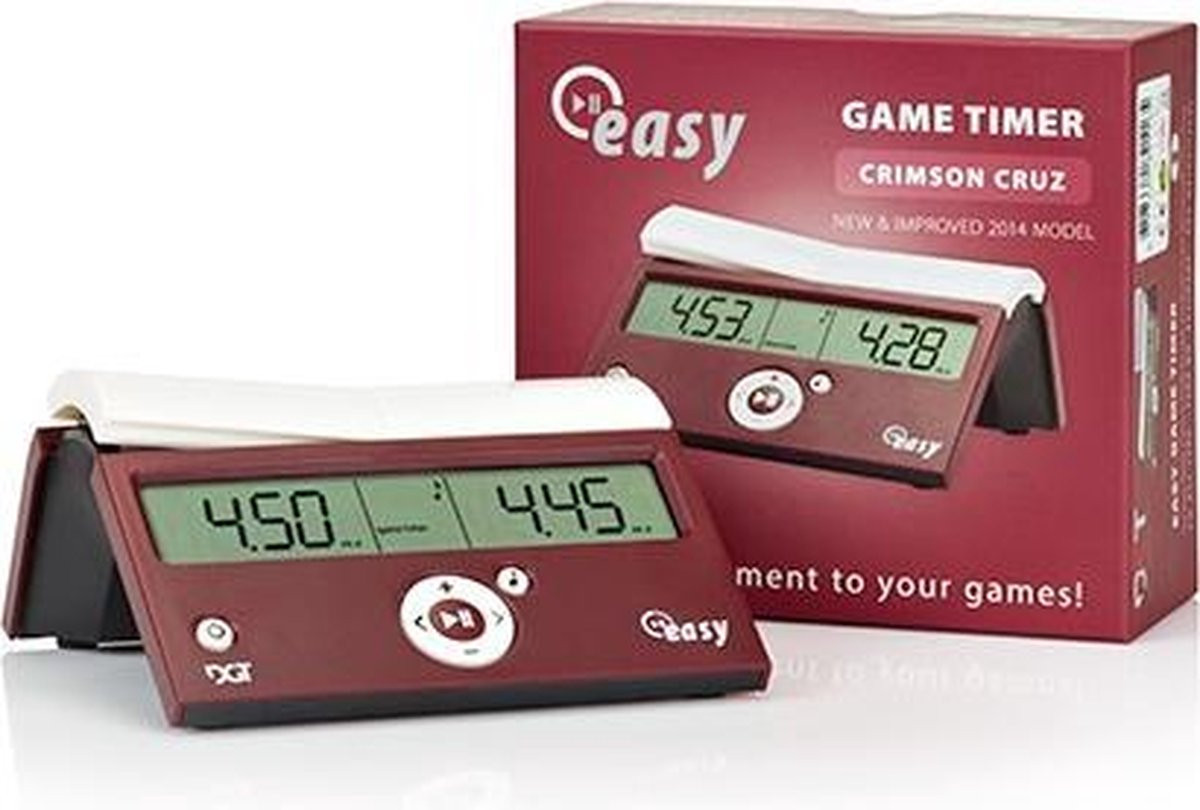 Schaakklok DGT Easy Crimson Cruz