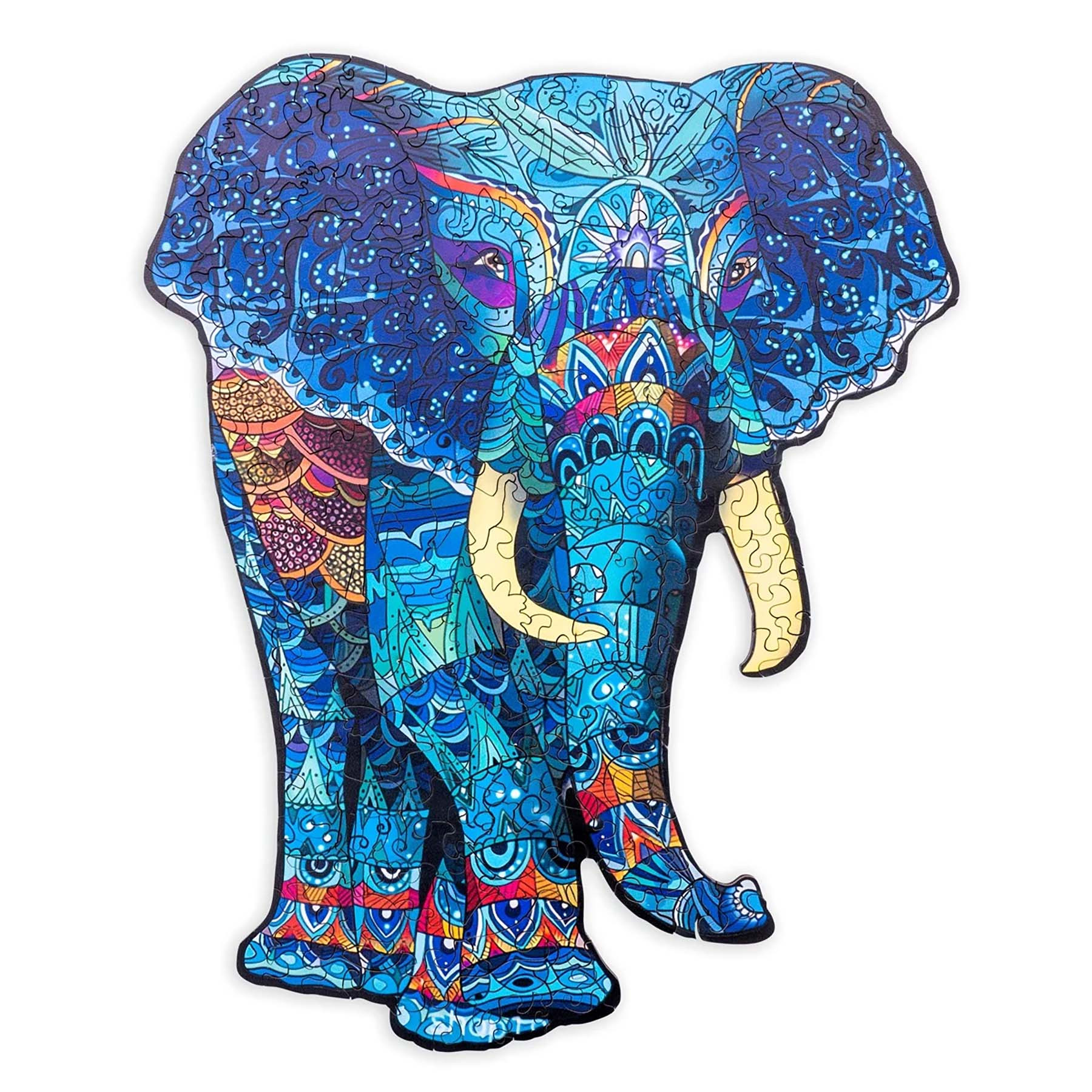 Dierenpuzzel Olifant - A4 - Hout