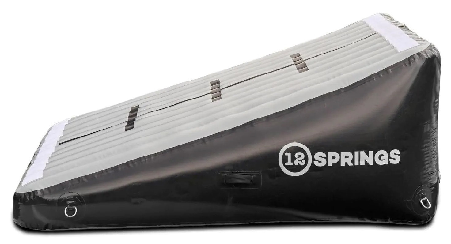 12SPINGS Ramp Schuin Vlak -  L200 - W100 - H60 - Grijs / Zwart