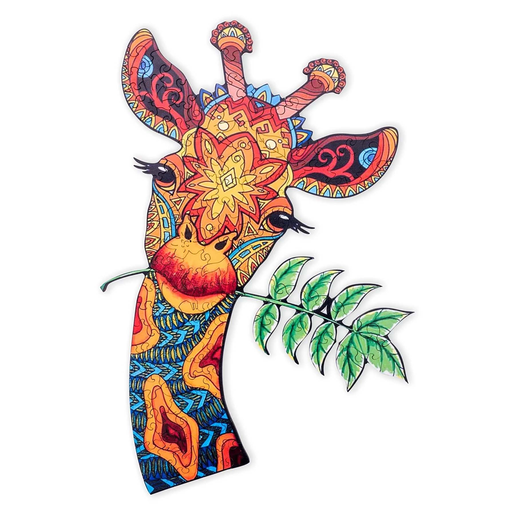 Dierenpuzzel Giraf - A3 - Hout