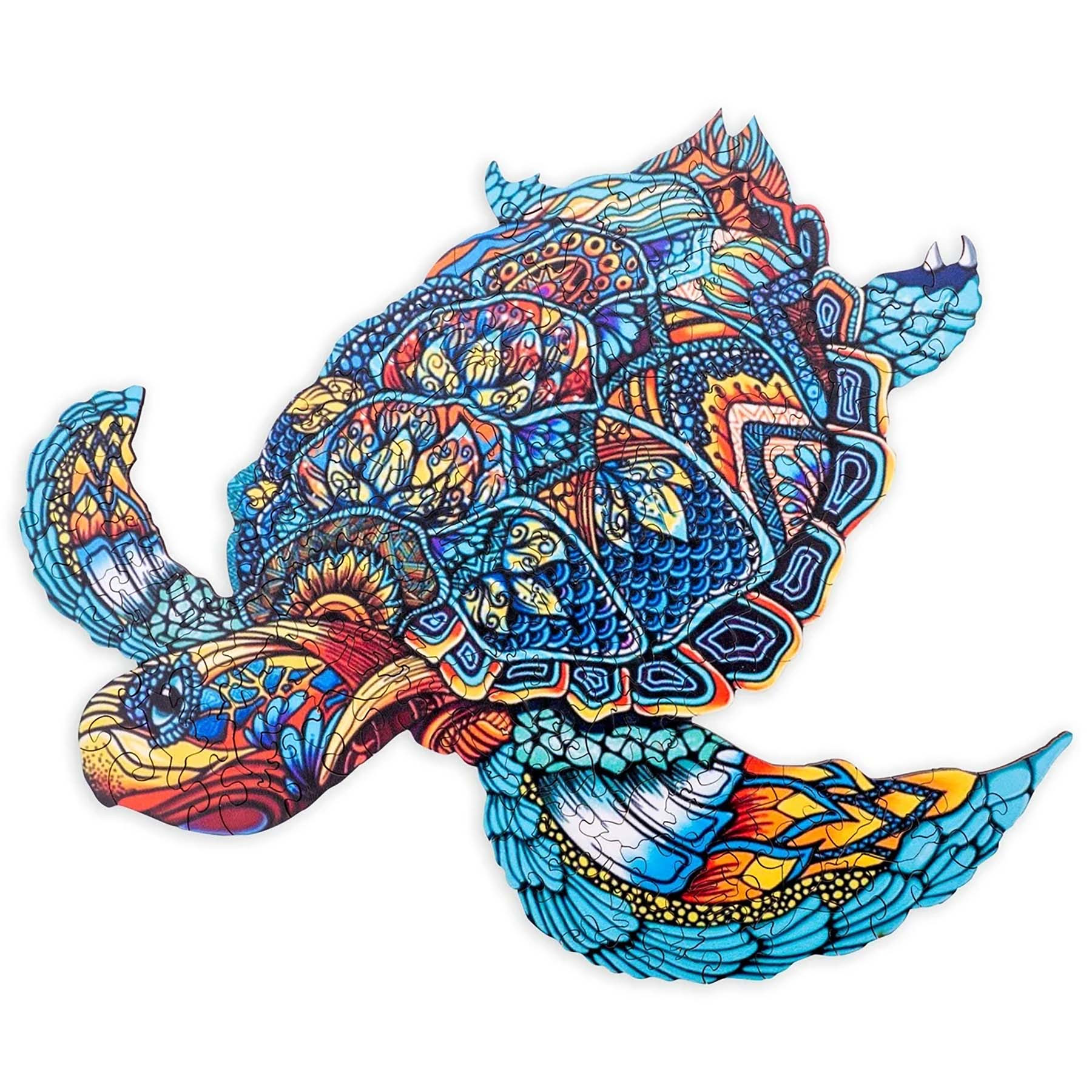 Dierenpuzzel Schildpad - A3 - Hout