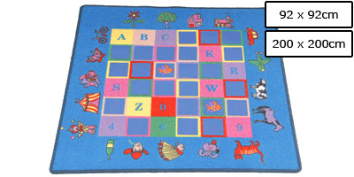 Memorytraining - Vloerkleed  - 92 x 92 cm