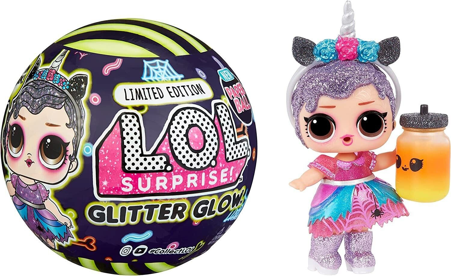 L.O.L. Surprise! Bal Glitter Glow Doll Enchanted B.B. - Halloween