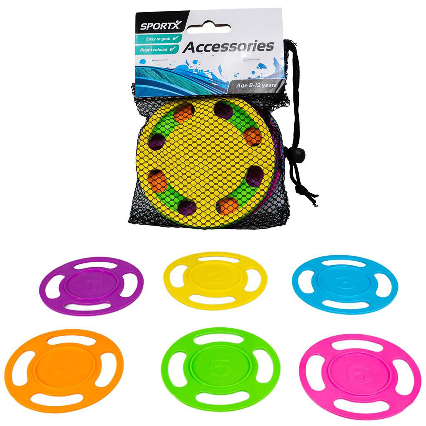 SportX Duik Disc- Duikschijven 6 stuks -  in meshbag