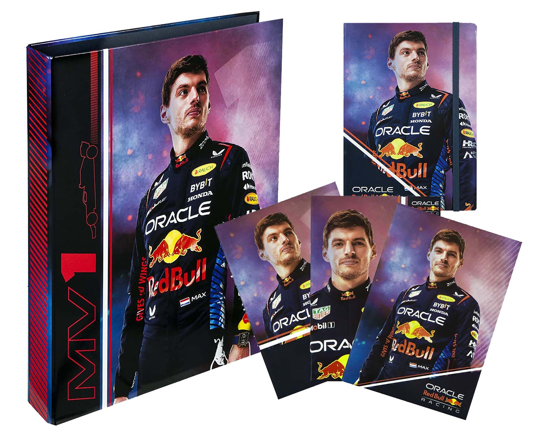 Max Verstappen Ringband Schriften en Notitieboekje - Set - Formule 1 - Back to School