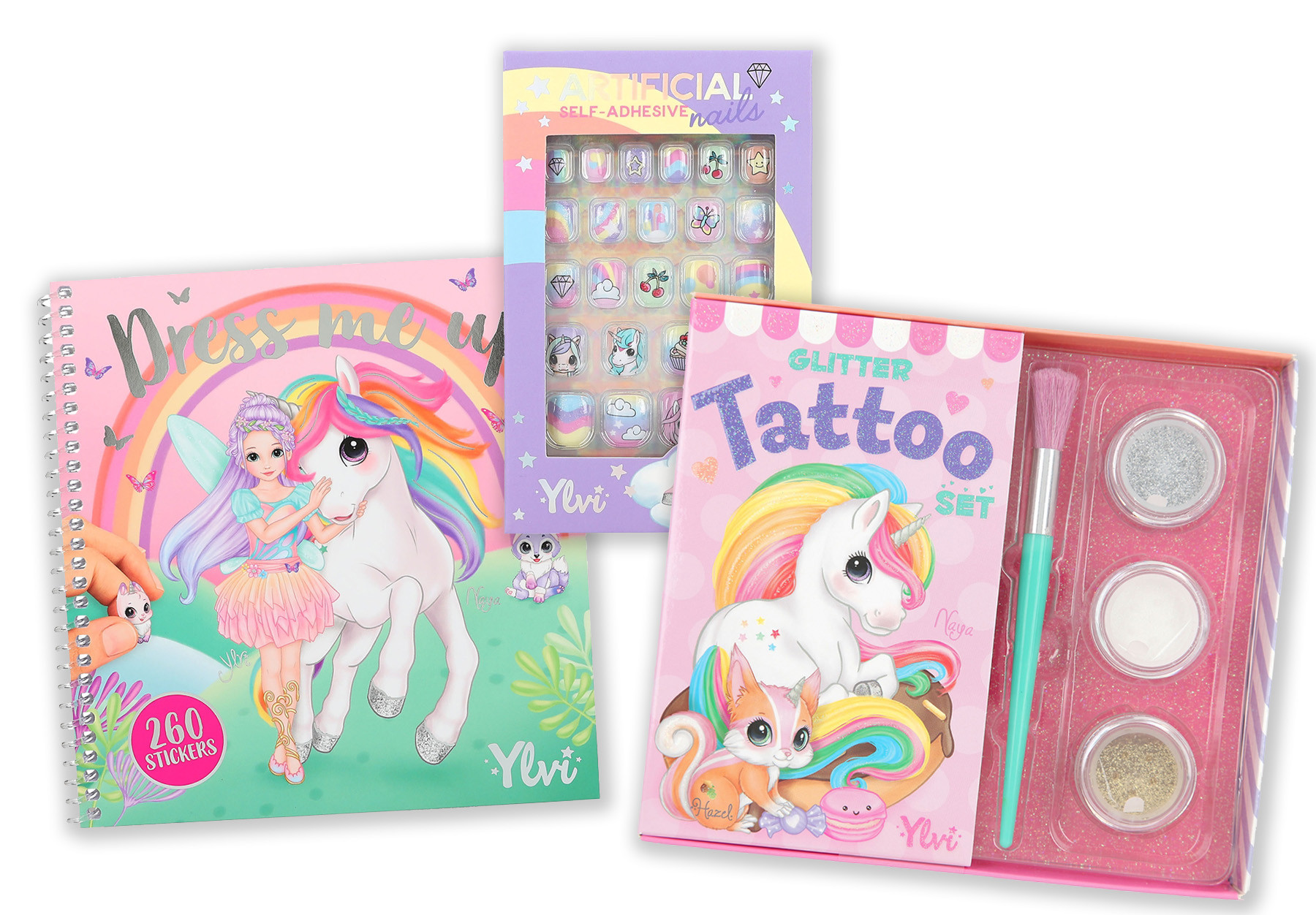 Ylvi Eenhoorn - Fashion & Beauty Kado Pakket - Unicorn - Mode - Creatief Cadeau - Tattoo