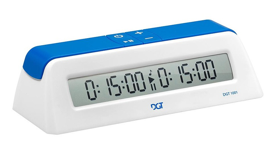 Schaakklok - Spel Timer - DGT 1001 - Blauw / Wit 