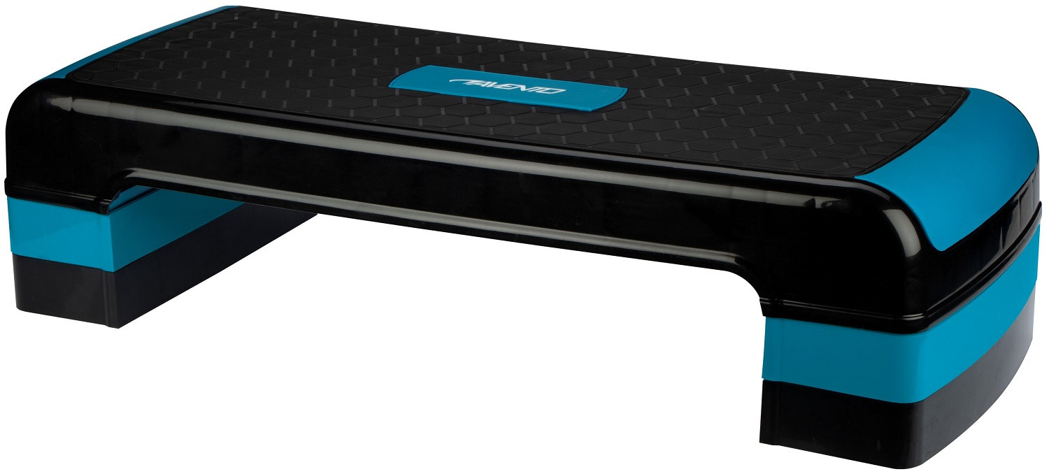 Avento Fitness Stepbank - Zwart / Blauw