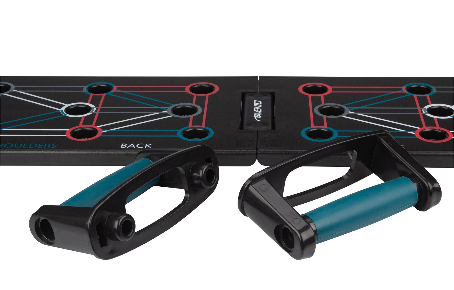 Avento Fitness Push-Up Bord - Opvouwbaar - Zwart 