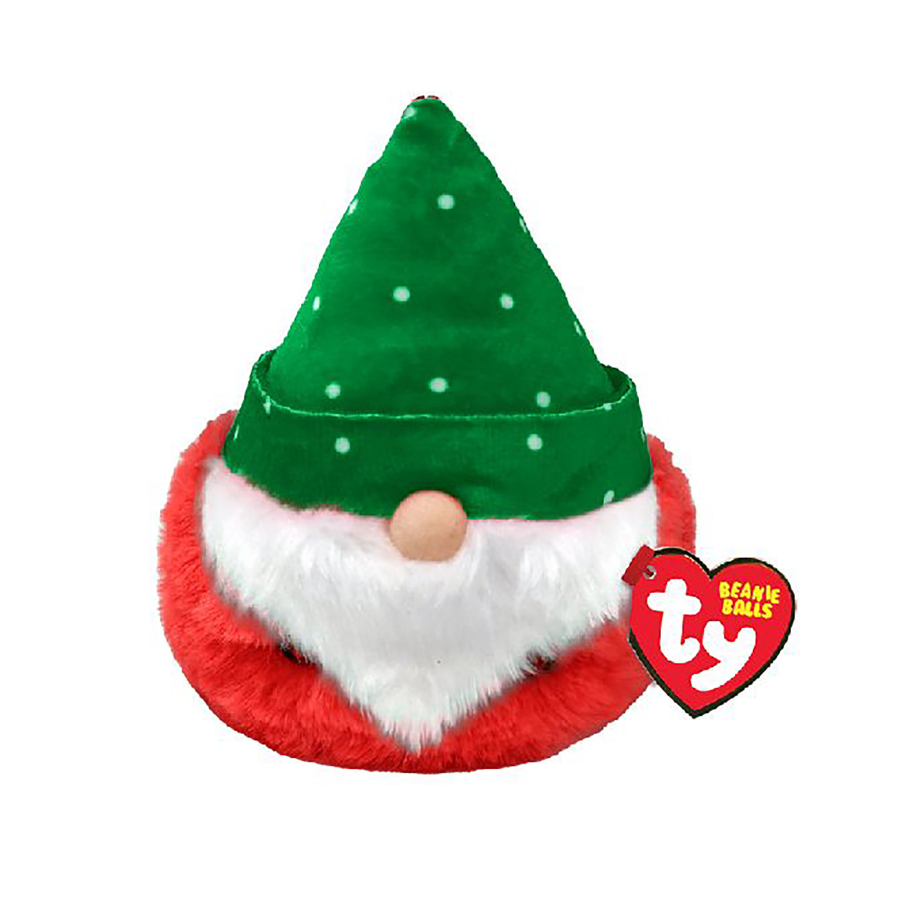 Ty Teeny Puffies Christmas Gnome Turvey - 10 cm