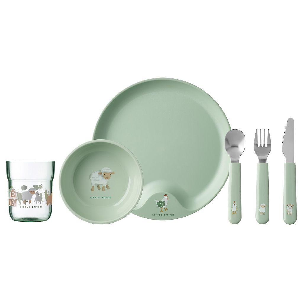 Mepal Little Dutch Farm Servies - 6 delig - Groen