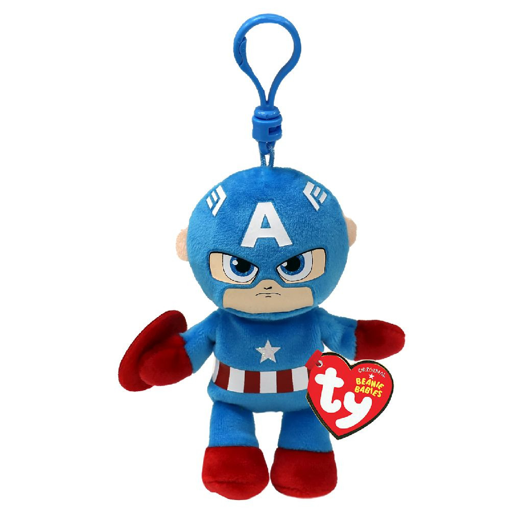 Ty Clip Marvel Captain America - 12 cm