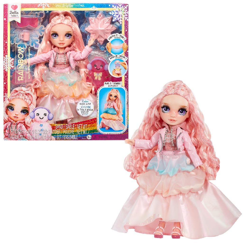 Rainbow High Winter Wonderland Doll - Bella - Roze