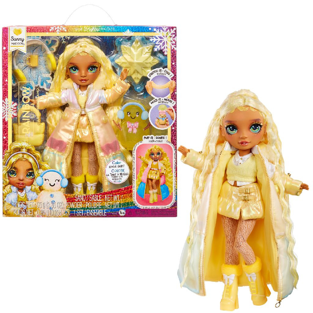 Rainbow High Winter Wonderland Doll - Sunny - Geel