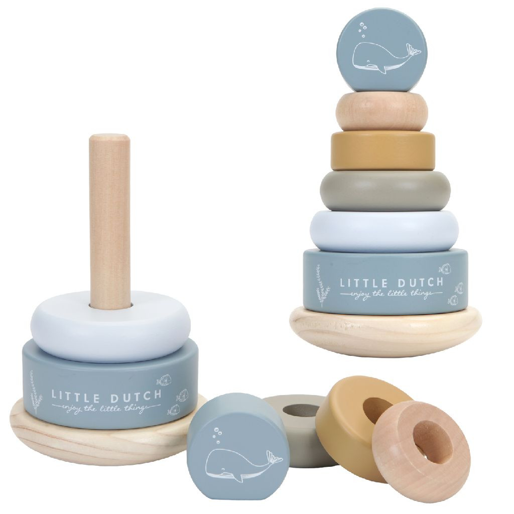Little Dutch Houten Tuimelstapelaar - Ocean