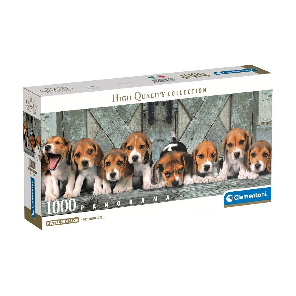 Clementoni Puzzel 1000 Panorama Beagles