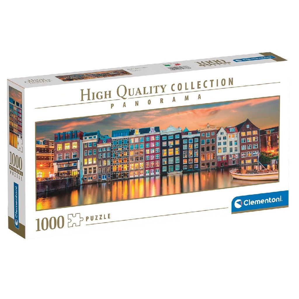 Clementoni Puzzel 1000 Panorama Bright Amsterdam