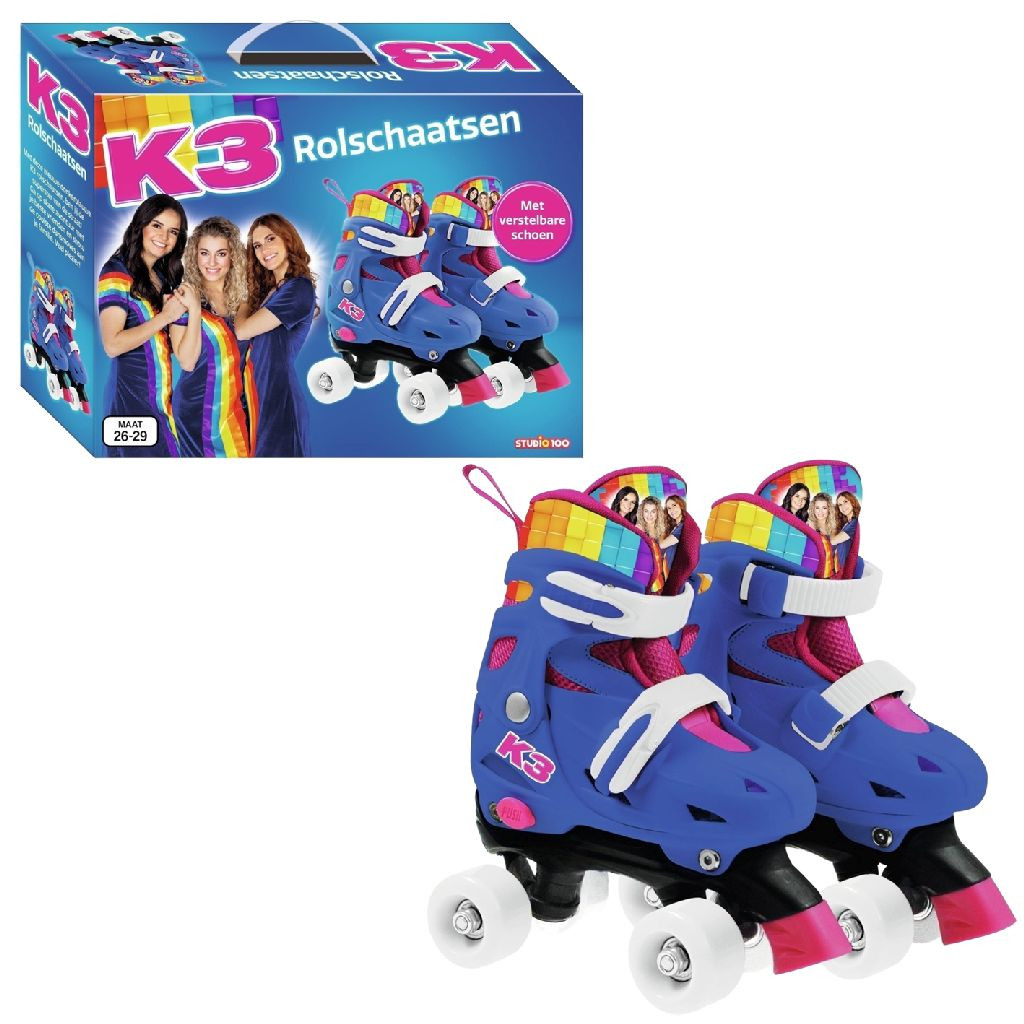 K3 Rolschaatsen Regenboog - Maat 26-29