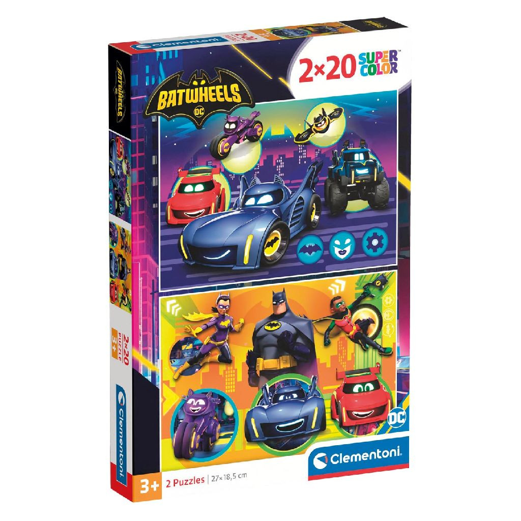 Clementoni Batwheels Puzzel 2x20st.