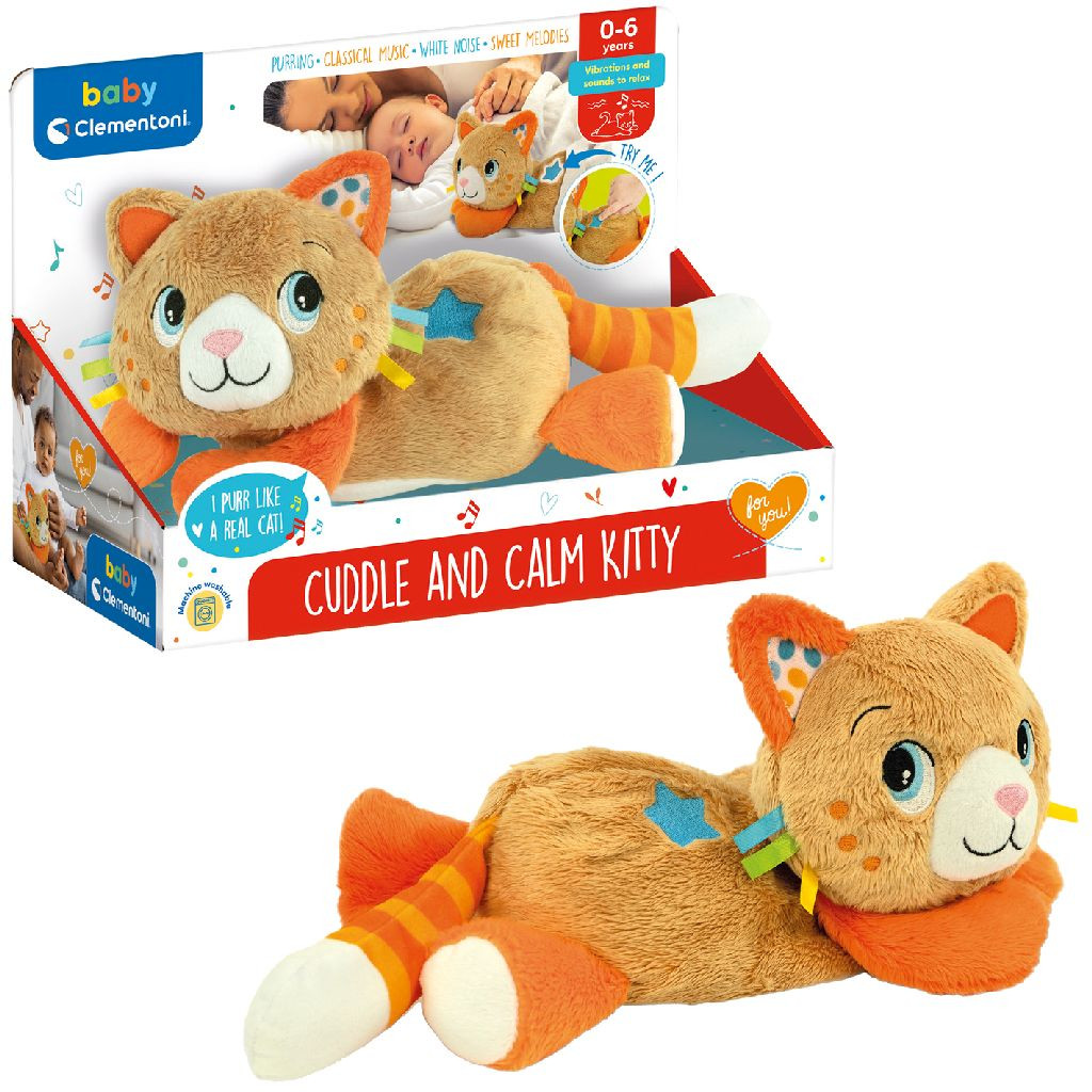 Clementoni Baby Kitty Cat Calming Plush