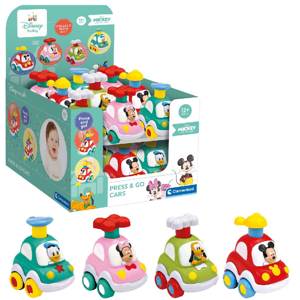 Clementoni Baby Disney Press And Go - 1 per stuk