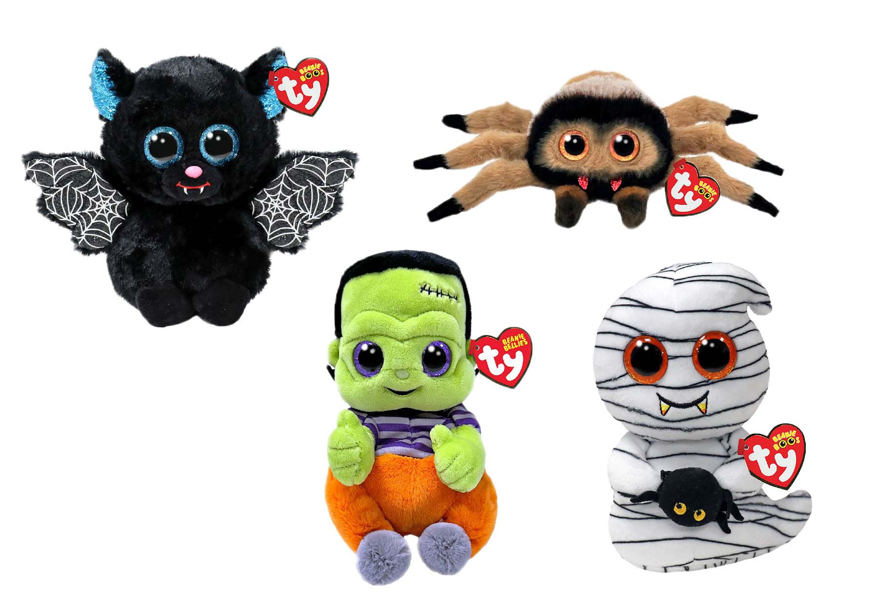 Ty Beanie Boo Halloween Pakket - met Victor Godfrey Ooooky en Battrick