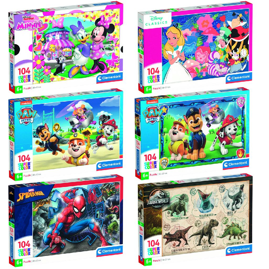 Clementoni Puzzel Kind 104st 6 Assorti - per stuk