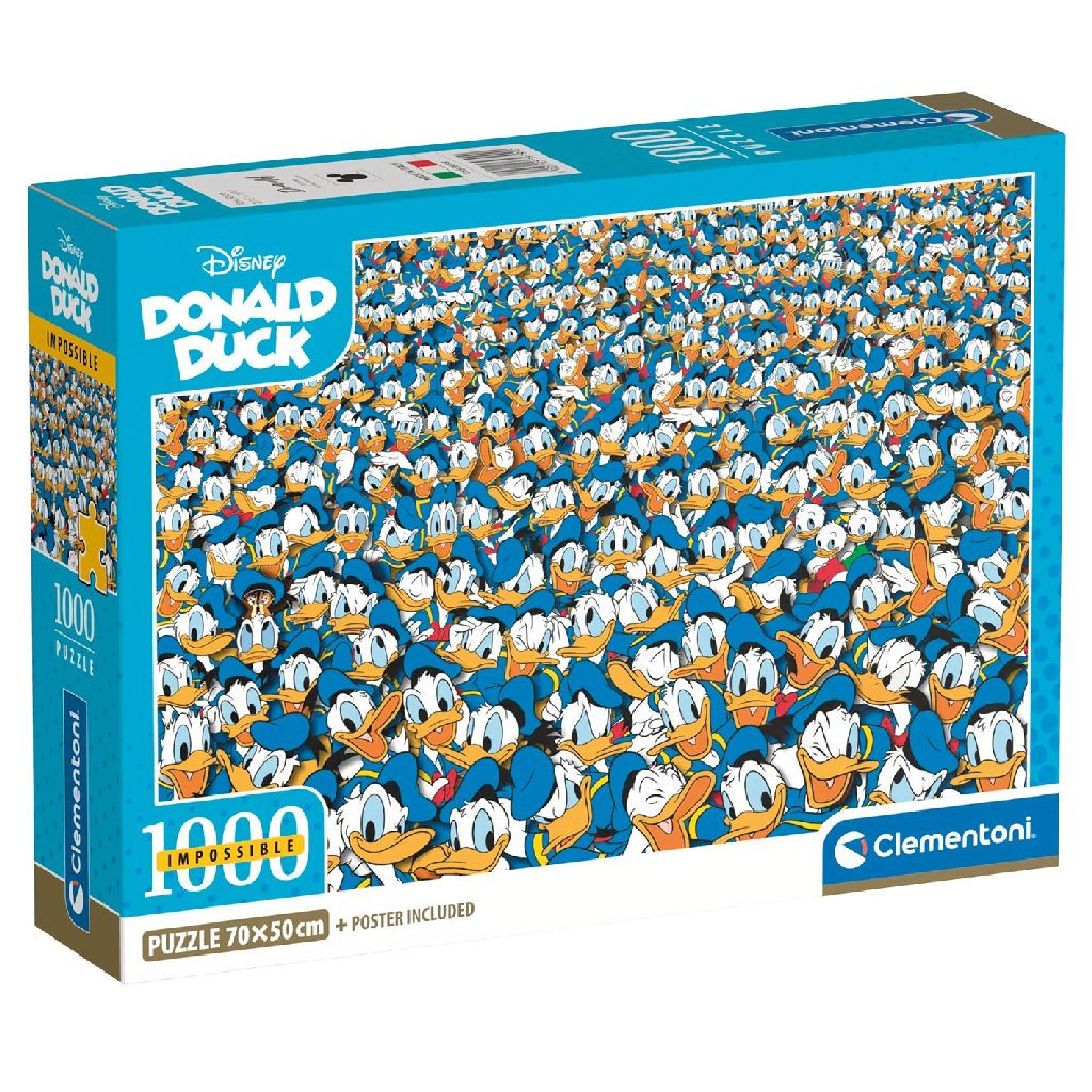 Clementoni Donald Duck Puzzel Impossible 1000