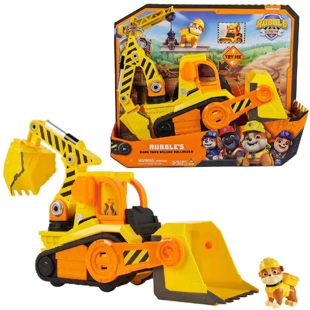 Paw Patrol Rubble & Crew Rubble Deluxe Bulldozer