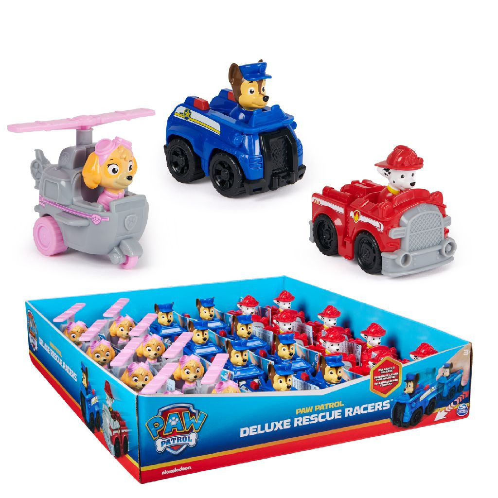 Paw Patrol Rescue Racers Pull Back - Assortiment - Prijs per Stuk