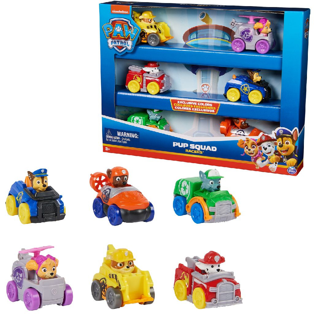 Paw Patrol Pup Squad Racers - 6-Pack