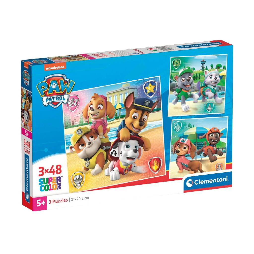 Clementoni Paw Patrol Puzzel - 3 x 48 stukjes