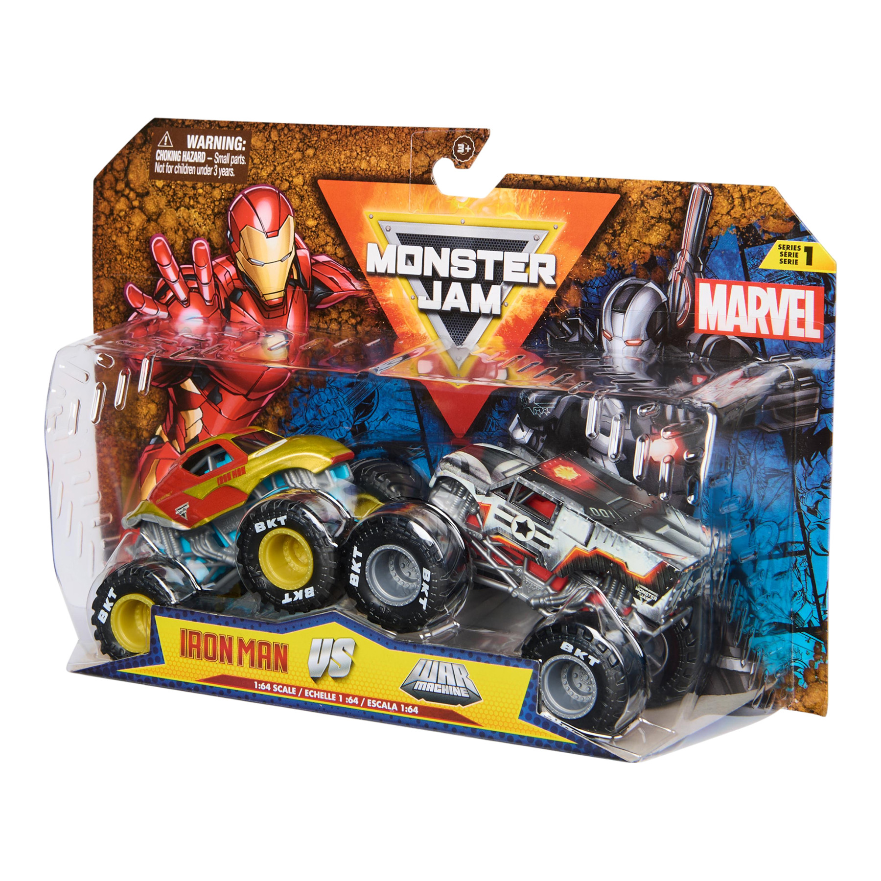 Monster Jam 1:64 2-Pack Marvel - Assortiment - Prijs per Set